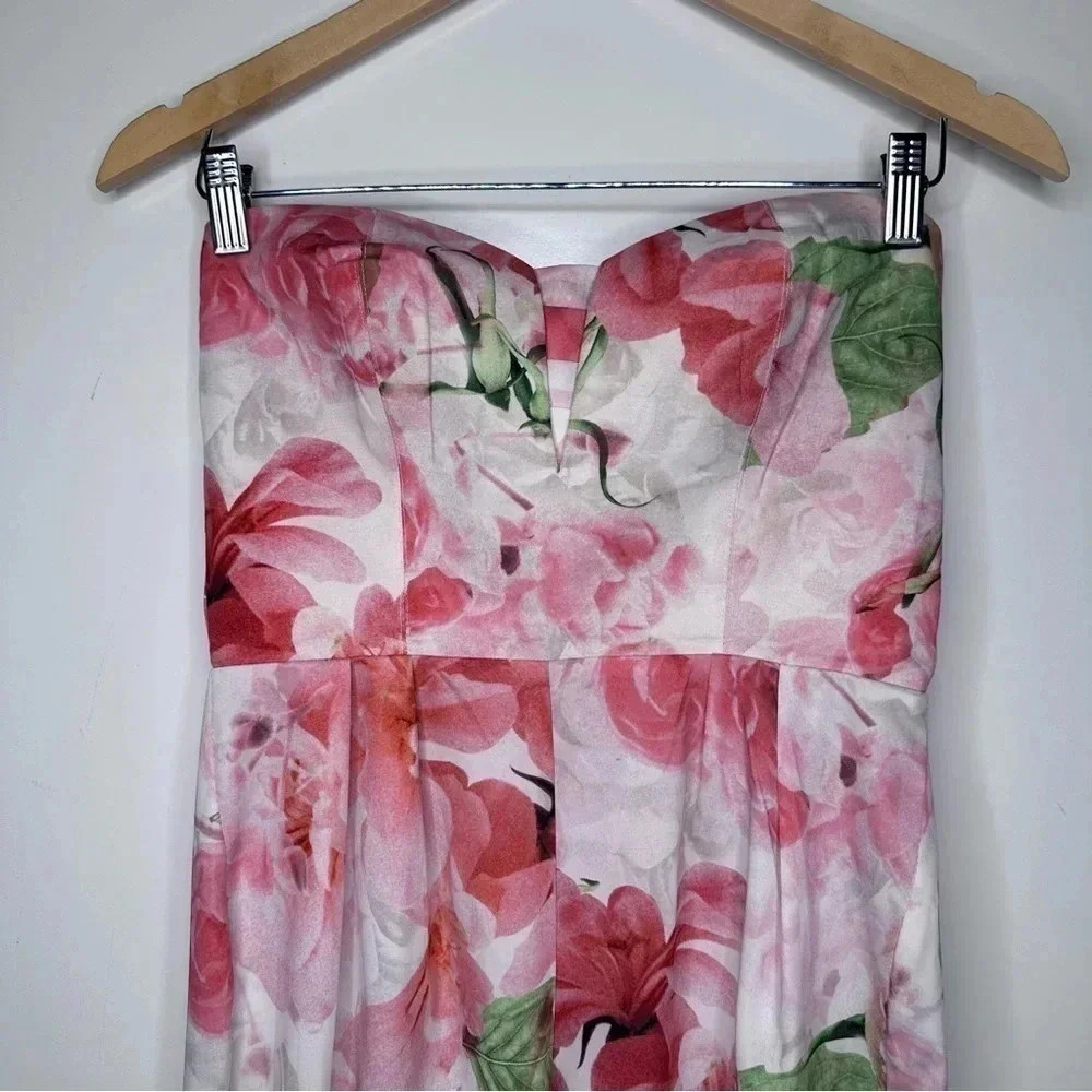 Shakuhachi REVOLVE Strapless Midsummer Nights Floral Jumpsuit Size XS - Picture 3 of 11